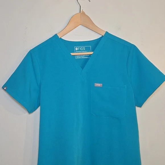 Figs Zamora Jogger Scrub Pants Catarina Top Set In Teal NWOT - Picture 8 of 16